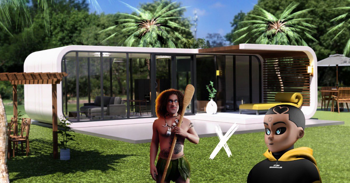 MB X RESORTERS 🏘.

Activating utility season with a giveaway:
1 free MB (#2662 - 0.15 eth) 3X WL spots (resorters)

To Enter:
✅Follow: <a href="/Resort23_/">RESORT23</a> &amp; <a href="/metab_nft/">METABILLIONAIRE</a> 
✅Tag 3 friends
✅Retweet = extra entry 
Winners will be announced this Friday.