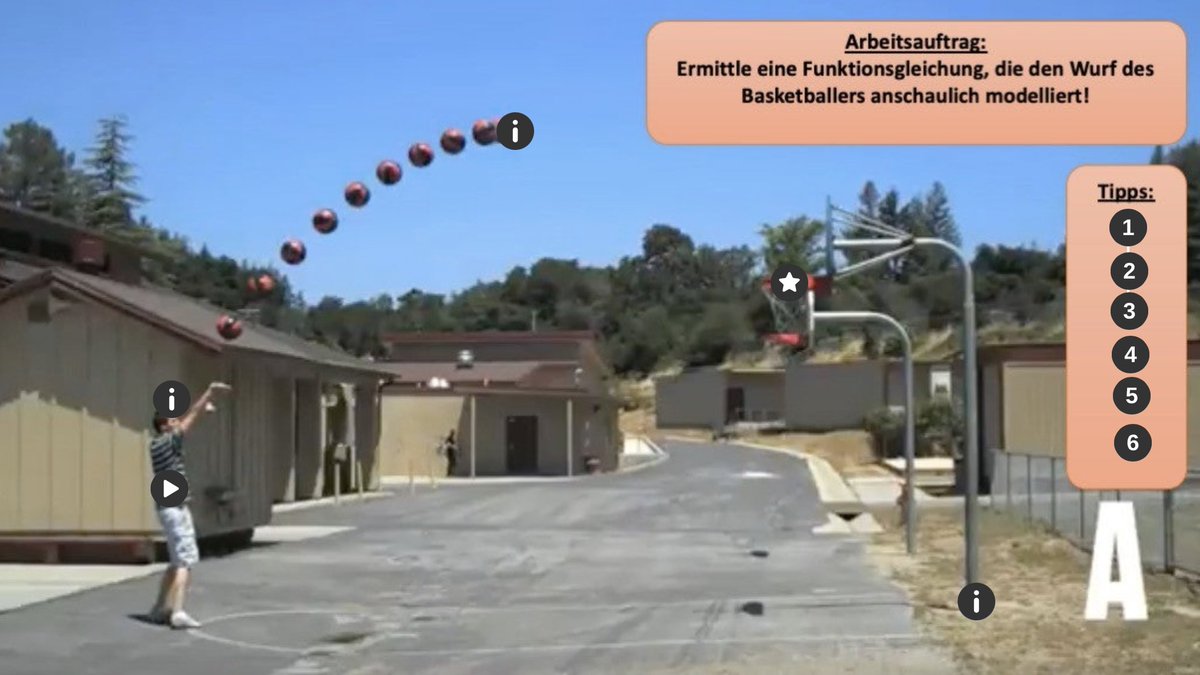 S_Teach_fan's tweet photo. https://t.co/lQ66q0oJYp  Geht der Ball in den Korb?
Modellieren mit quadratischen Funktionen am Beispiel Basketball.  #twlz #twitterlehrerzimmer  #mathematik #matheedu #thinglink https://t.co/MCYpI47VG4