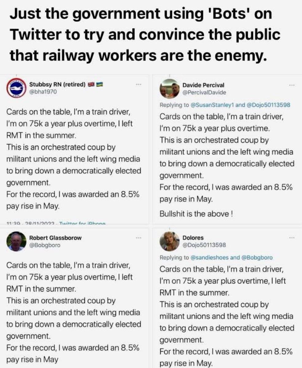 <a href="/TheSilverCloak/">The Silver Cloak</a> <a href="/sophielouisecc/">Sophie Corcoran</a> It is pathetic.
This is the Tory bot train driver instructions.
