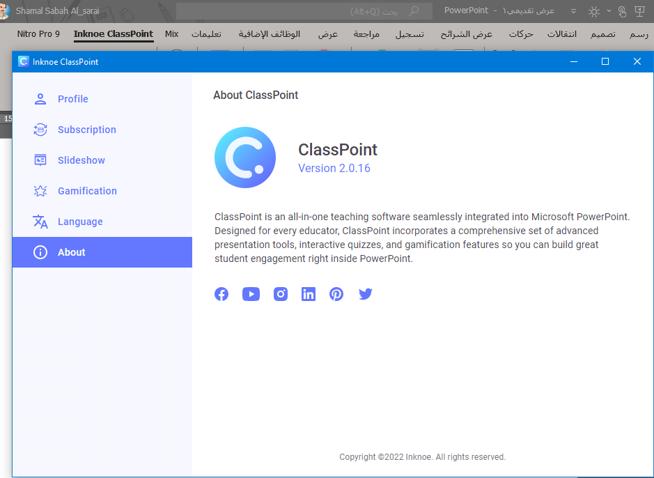 shamalsarai's tweet photo. الاصدار الجديد من اداة كلاسبوينت النسخة الجديدة!
#ClassPointMagic #EdChatEU @wakelet @Buncee
#MicrosoftEDU #MIEExpert #MIEFellow @ClassPointIo
@ClassPointMENA @Alyiajana99 @abualmajd_pal
@WaelRabie83 @mery092 https://t.co/p7HOKFUEgt