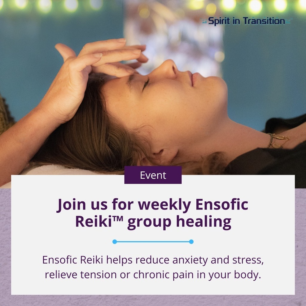 spirittransits's tweet photo. Join us for weekly Ensofic Reiki™ group healing!

Ensofic Reiki is the highest and most powerful ray of energy and will help reduce anxiety and stress, relieve tension or chronic pain in your body, ease depression, and deepen your self-awareness. 

💫… https://t.co/YCKBHN13c5 https://t.co/4wFmiFC0Iw
