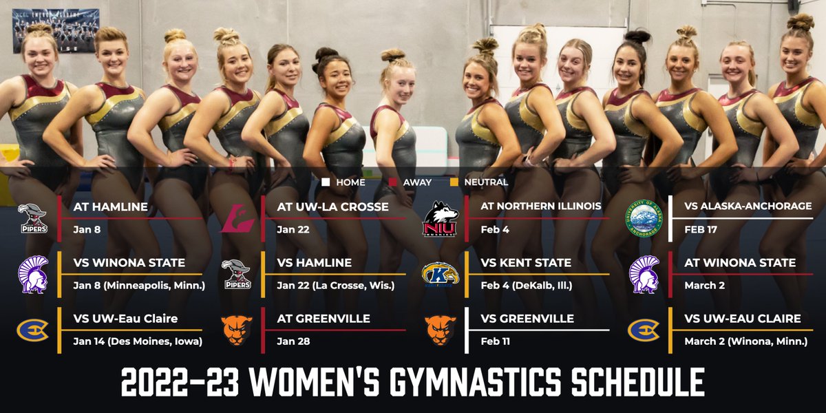 .<a href="/SimpsonWGym/">Simpson Women's Gymnastics</a> is in full swing gearing up for its inaugural season!

Take a look at what's ahead for the Storm beginning Jan. 8 ⬇️

📅 bit.ly/3FLyiSP

#NCAAGym