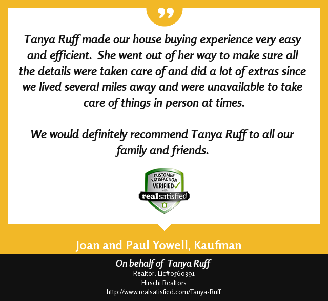 RuffRealtor's tweet image. Yep. This recommendation just made my day. realsatisfied.com/Tanya-Ruff via @realsatisfied