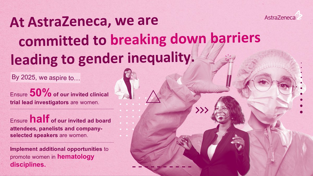 Ensuring gender balance is good for innovation, business and society. At #ASH22 we are kicking off a bold initiative that aims to help women in haematology break barriers to gender inequality #HERmatology.