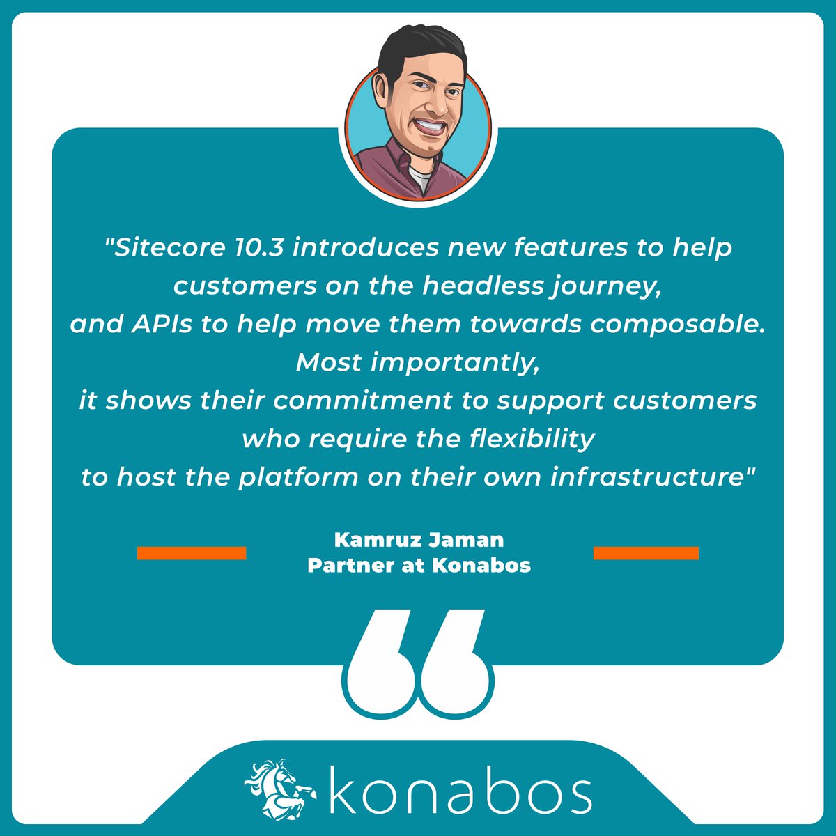 KonabosInc's tweet image. 10-time Sitecore MVP, @jammykam, will be speaking on @Sitecore 10.3 today at 12:30 PM EST. Be sure to tune in to learn about new features and changes in the latest release of Sitecore Experience Platform (XP)

RSVP here: loom.ly/ZivkFcM

#Sitecore #SitecoreXP #Technology