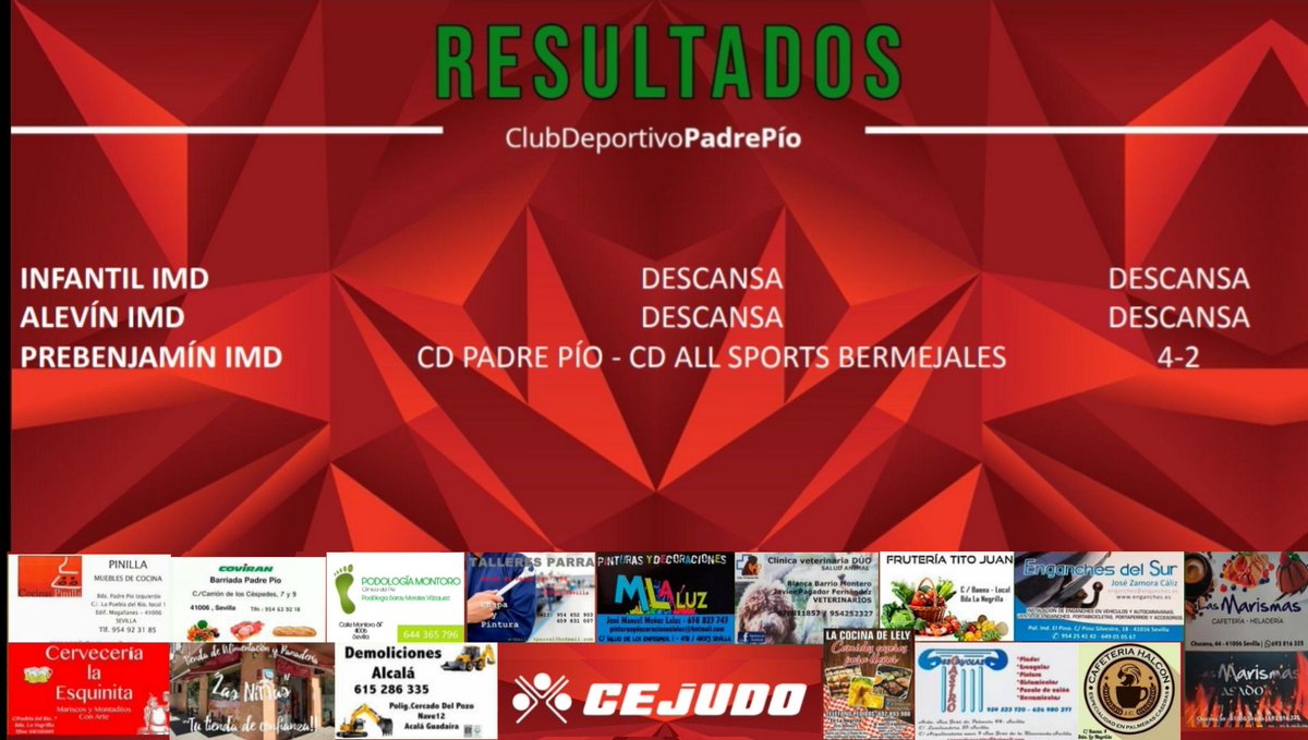 📋 ¡Resultados del fin de semana! 🙌🏻🔥

#OrgulloDeBarrio♥️