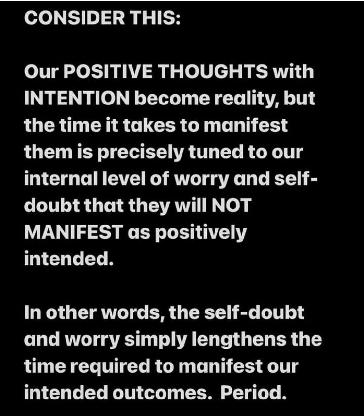 yarrs's tweet image. Positive thoughts + Intentions - Worry = manifestation 

Manifesting is easy if you don’t let worry and doubt put the breaks on your future awesome!

Don’t worry, bout a thing, cos every little thing is gonna be alright