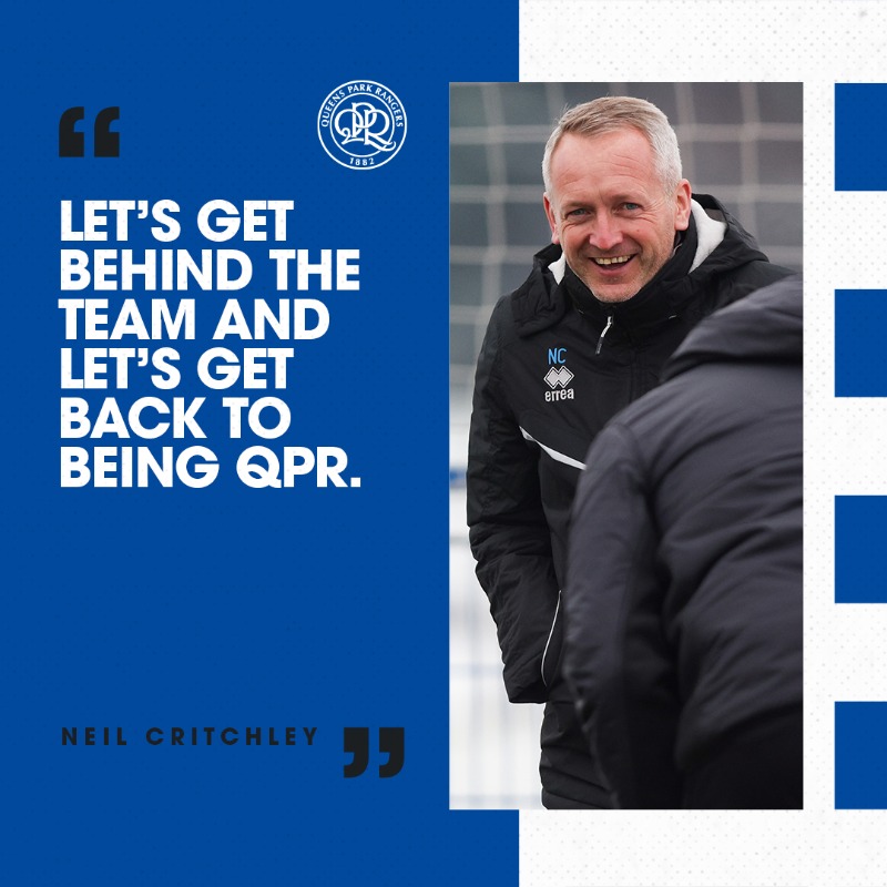 QPR's tweet photo. 💪 Let's get 𝙗𝙖𝙘𝙠 to being QPR.

Neil's message to you 💭

#QPR | #WelcomeNeil