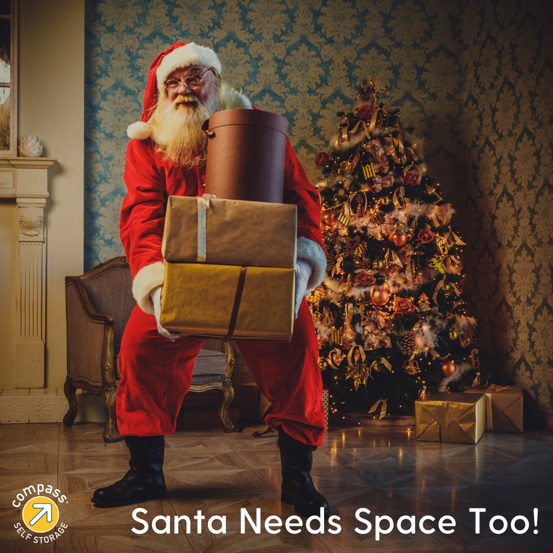CompassStorage's tweet image. #Christmas 🎄 is fast approaching, and Santa is running out of space for all the gifts! Santa 🎅 used storage for the overflow of toys where they can be kept safe and secure. #CompassStorage #ToyStorage #HolidayStorage #WeMakeItEasier
