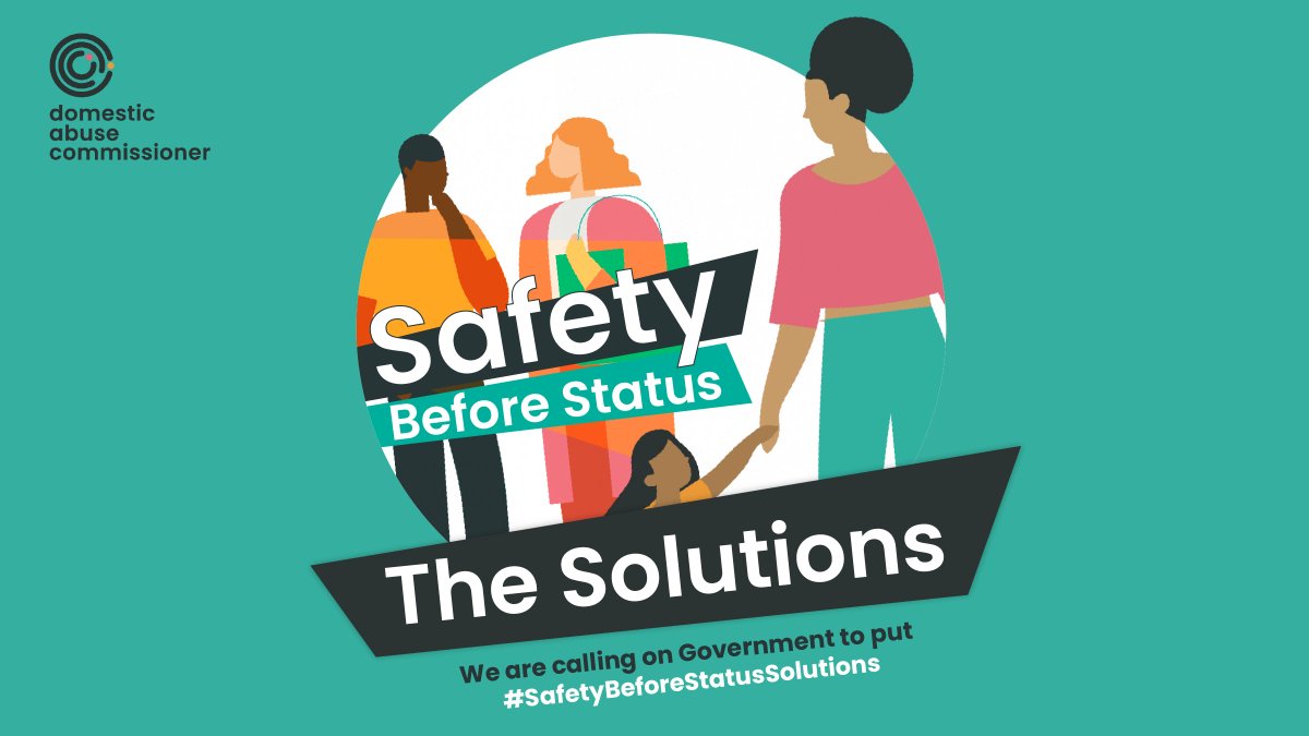 The @CommissionerDA’s Safety before Status report highlights that the current system is failing survivors of #DomesticAbuse. We join the call for change so every women can access safety: bit.ly/3HycV8F #SafetyBeforeStatusSolutions