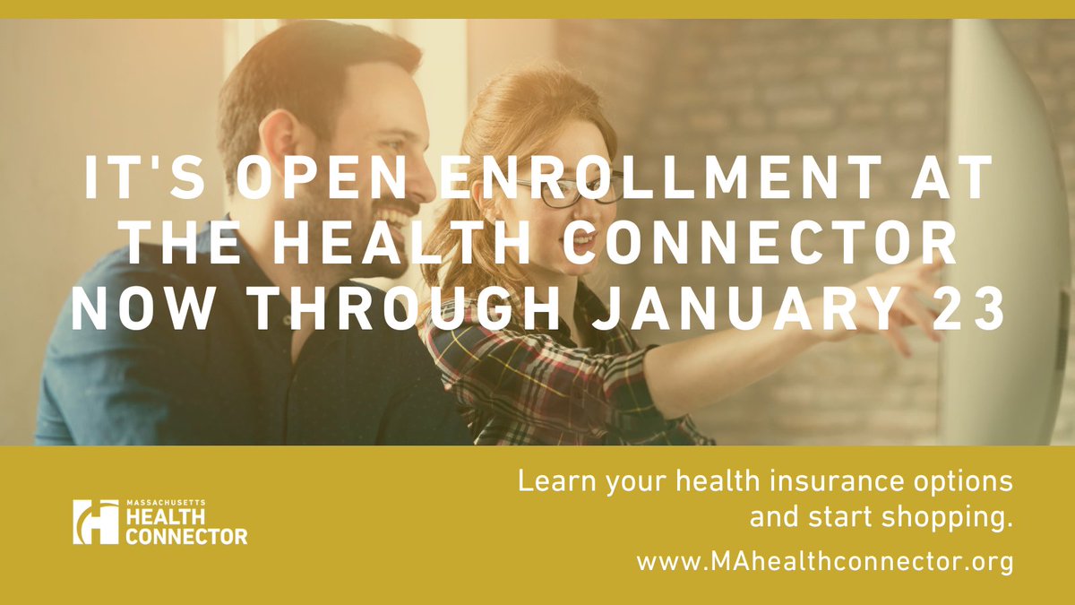 RepAMF's tweet image. It’s Open Enrollment at the Massachusetts @HealthConnector now through January 23 for Massachusetts individuals and families. Learn your health insurance options and start shopping atMAhealthconnector.org.