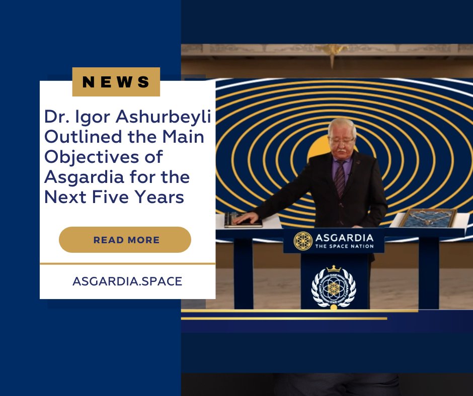 In his inaugural speech, Asgardia's founder outlined its main goals for the next five years.

Read on: 

bit.ly/3UWzneR

#AsgardiaSpaceNation #headofnation #inauguration #event #speech