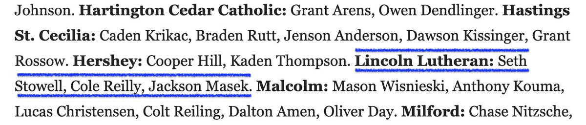 All-Class C2 Honorable Mention
<a href="/LLWarriorFB/">Warrior Football</a> <a href="/6starfootballNE/">Six Star Football | NEBRASKA</a> <a href="/PrepRedzoneNE/">Prep Redzone Nebraska</a>