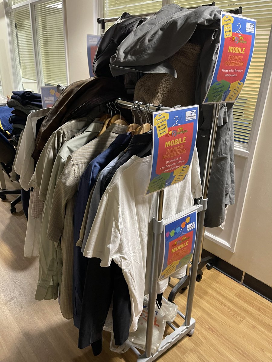 Love the work of our @FHealthCharity providing wardrobe options for any patients who need support as we push to end PJ paralysis and help our patients to be active who are able to … as part of our multi agency discharge event @FrimleyHealth @CarolDeans
