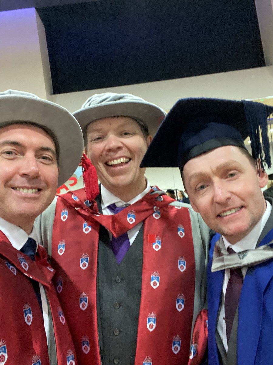 Dr_Rob_Smith's tweet photo. @jimbonesmorris Paul Langton and I before we head on stage. #uclangraduation https://t.co/tLfXP8SOkN
