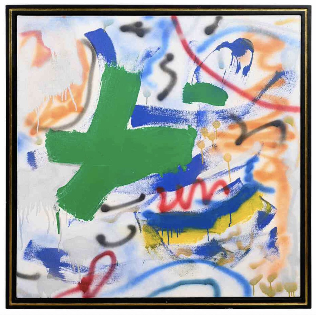 Dennis Hopper
Early Painting, 1980
Mixed media on canvas
48 × 48 in | 121.9 × 121.9 cm