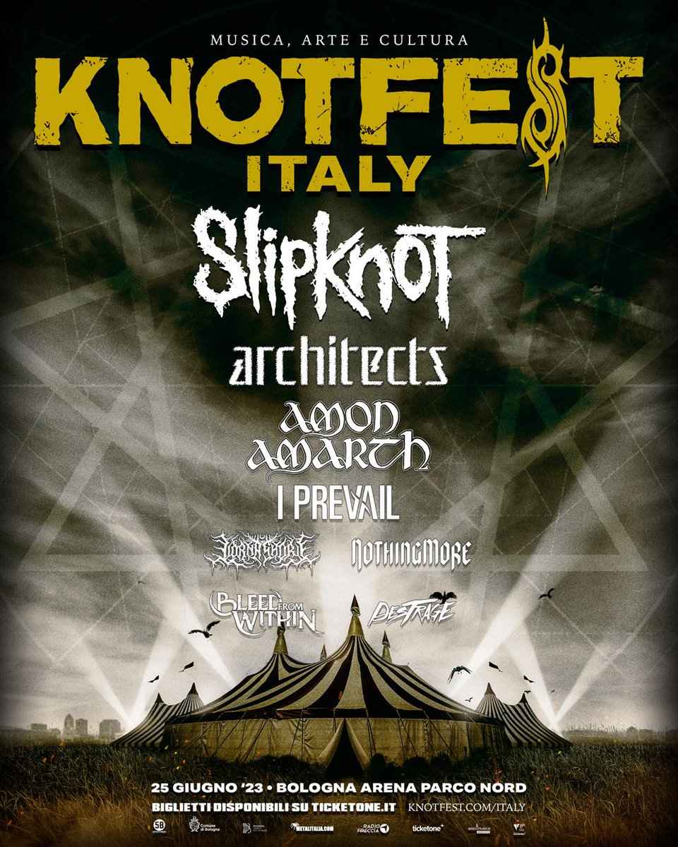Full line-up announcement 
#knotfest #knotfestitaly #festival #heavymetal