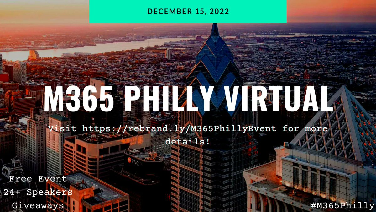 Interested in learning about #PowerAutomate? We have sessions from <a href="/pgbhoyar/">Prashant G Bhoyar, Microsoft AI MVP</a>, <a href="/rajaniesh/">Rajaniesh Kaushikk</a> about the topic at #M365Philly! Check out their sessions on Dec 15! #CommunityDays #RPA  buff.ly/3PmaNmm