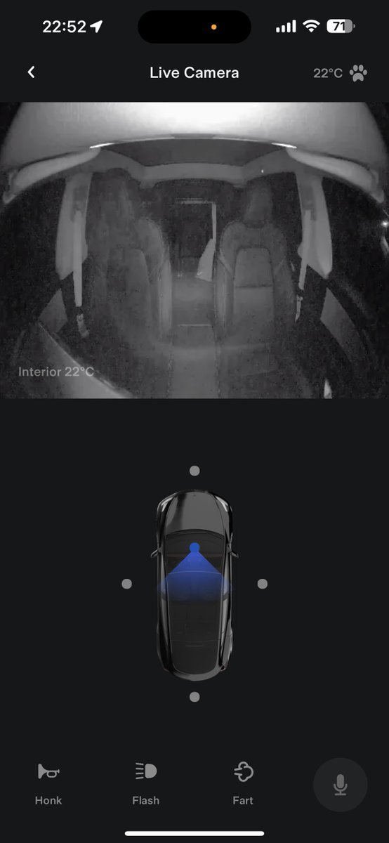 showp1984's tweet photo. +++ HOLIDAY-UPDATE +++
2022.44.25.1 Details
@Tesla #ModelY #Performance #MiG
Interior camera in dog mode & sentry mode! Screenshot:
@NotATeslaApp @TeslaUpdateInfo @ModelYOwnersEUR @TeslaOwnersDEU @TeslaOwnersEUR
#InteriorCamera https://t.co/fC5FubH2dX