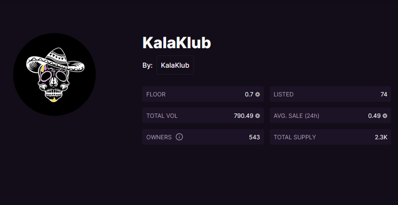 NEW ATH: 0.7 fp‼️🔥
ONLY 74 LISTED‼️🚀

LFG‼️

#KalaKlub #Nft #SOL #LFG #pump #FOMO
