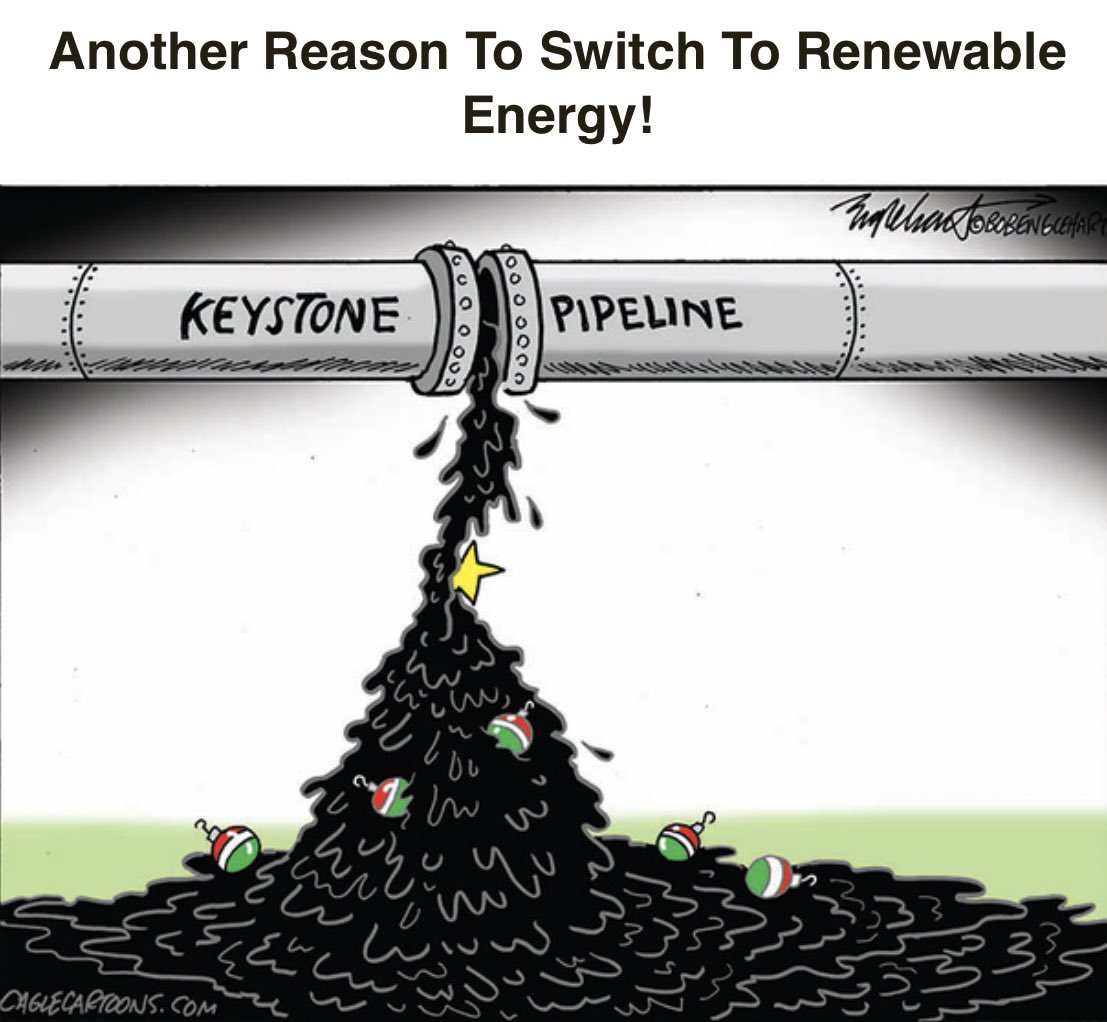 Emergency crews will work for weeks to clean up the largest U.S. crude oil spill in nearly a decade, following the leak at the Keystone pipeline operated by TC Energy in rural Washington County, Kansas, December 9, 2022. #wtpBLUE #ONEV1 #DemVoice1 #FreshResists