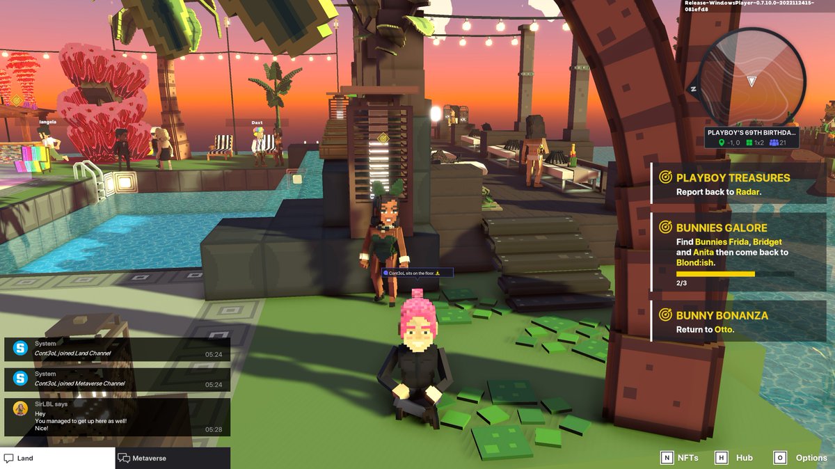 PorterRutherfo2's tweet photo. @TheSandboxGame @Playboy Celebrating @PLAYBOY’S 69TH BIRTHDAY PARTY! 👯‍♀️ https://t.co/Ye1Kbyr6Ee