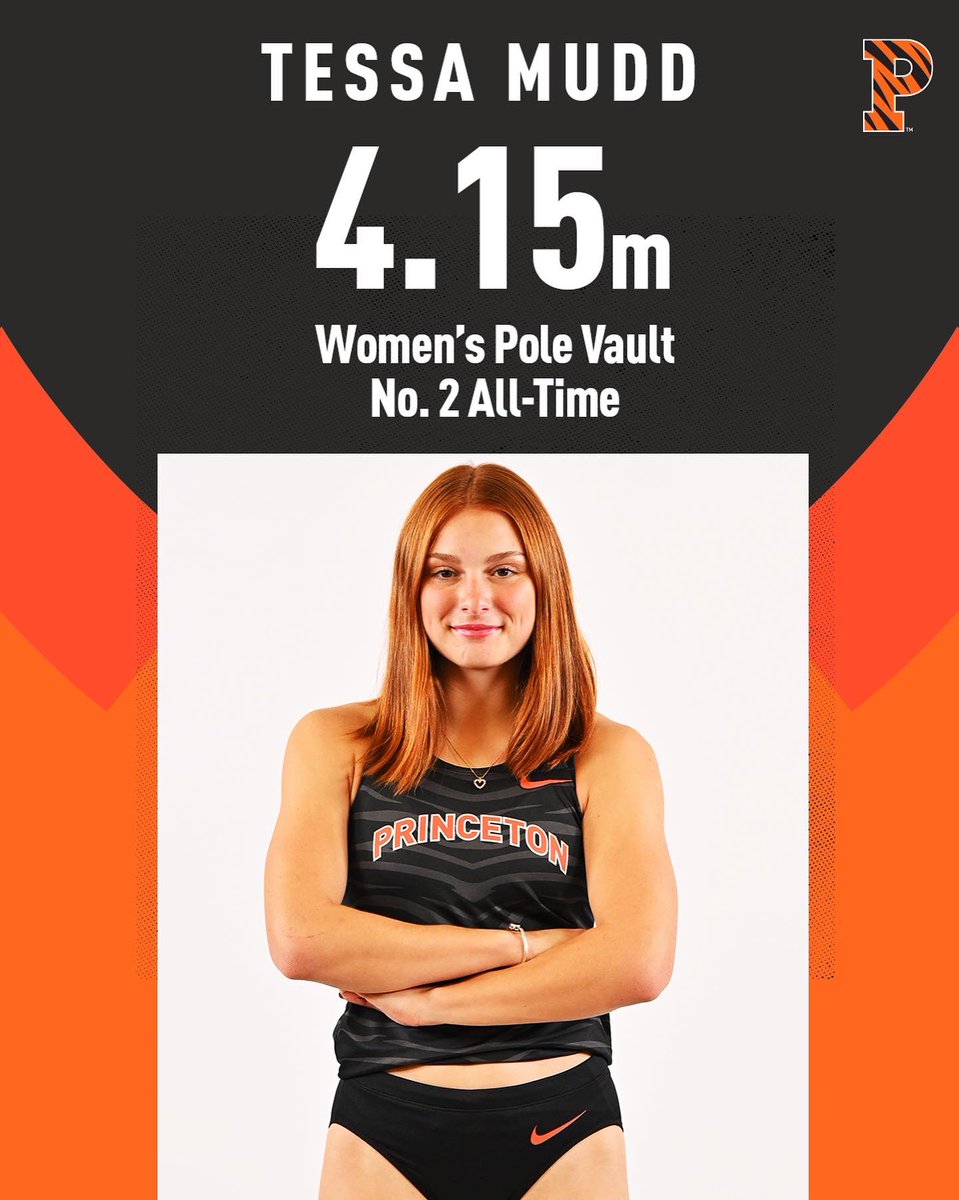 PrincetonTrack's tweet photo. Second all-time in school history!

Tessa Mudd finishes with a height of 4.15m in the Women’s Pole Vault at the Joe Handelman Invitational! https://t.co/v0ajJZiXoX