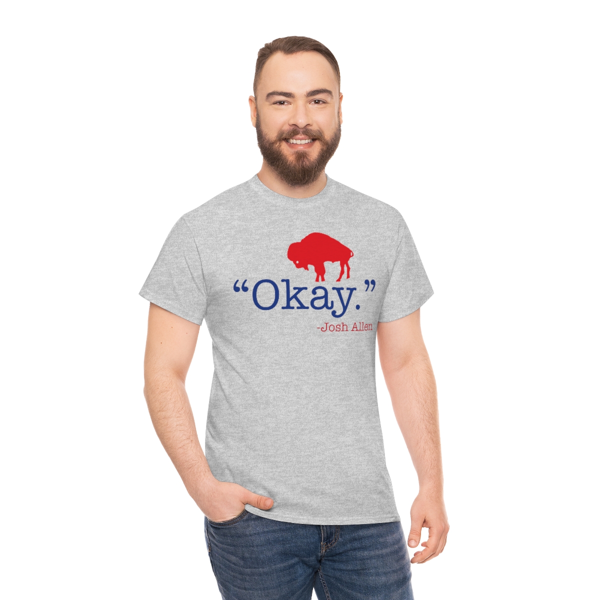 BCAMerchandise's tweet photo. "OKAY."
-Josh Allen
T-Shirt
https://t.co/ufbZdbdE7V

#Buffalo #Bills #BillsMafia #Billsmafiababes #Josh #Allen #JerrySullivan #Jerry #Sullivan #reporter #Okay #OK https://t.co/X2LXh1kQTF