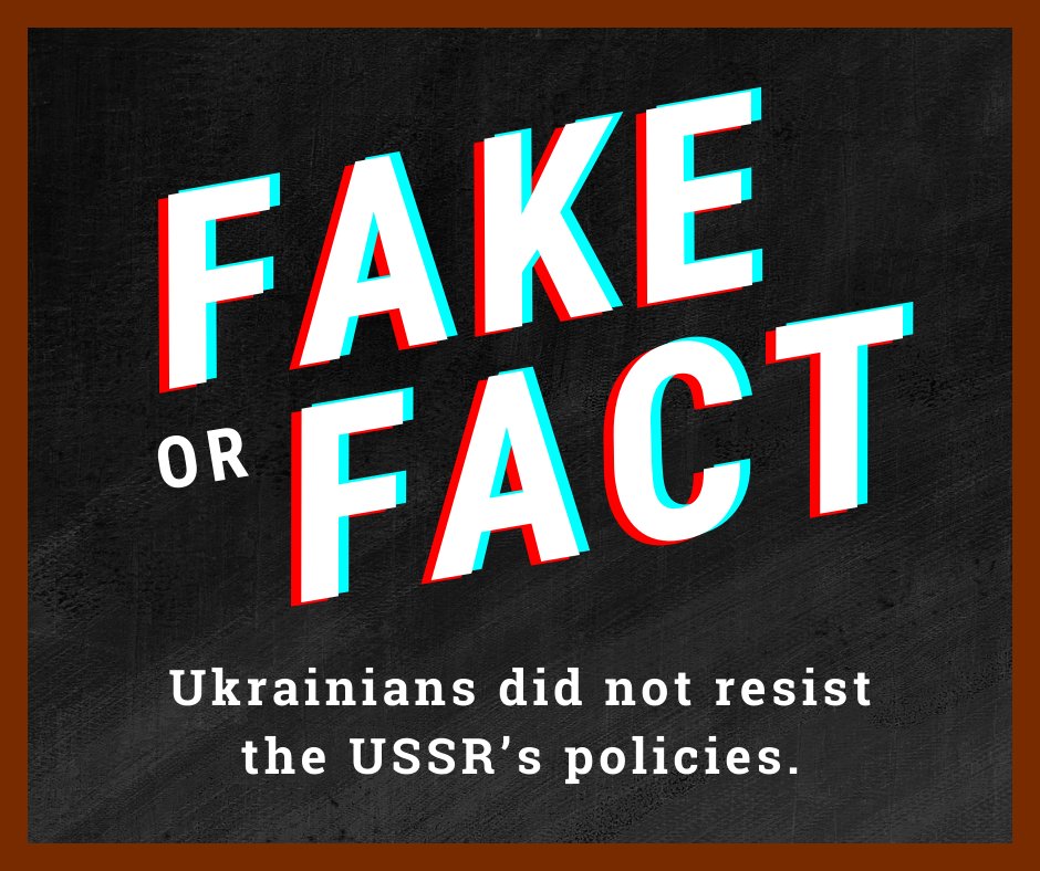 FAKE

In 1930, over ⅓ of the villages in Ukraine demonstrated against Soviet rule and by December 10, over 70k Ukrainian farmers were dekulakised. People fought for survival by stashing food everywhere they could to protect their families.