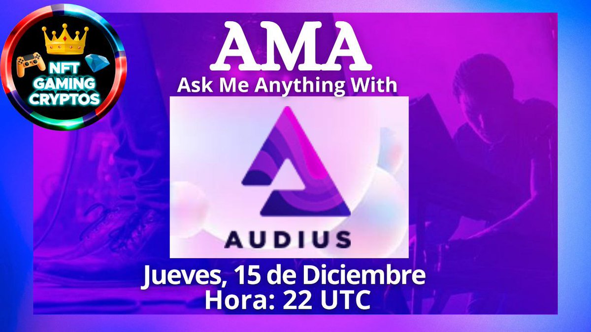 🎮NFT-GAMING💎CRYPTOS (@nftgamingcripto) on Twitter photo ‼️ #AMA con #Audius 🔥
🗓 15 Diciembre
⏰ 22 UTC
Los chicos de <a href="/AudiusSpanish/">Audius Español 🎧</a> nos acompañan para entrevistarlos y conocer mejor este nuevo proyecto🧐
t.me/NFTGAMING_CRYP…
🎁 Entre los asistentes se sorteará:
💰 30 $BUSD
No te lo puedes perder 🥳
Os esperamos 💪 ‼️ #AMA con #Audius 🔥
🗓 15 Diciembre
⏰ 22 UTC
Los chicos de <a href="/AudiusSpanish/">Audius Español 🎧</a> nos acompañan para entrevistarlos y conocer mejor este nuevo proyecto🧐
t.me/NFTGAMING_CRYP…
🎁 Entre los asistentes se sorteará:
💰 30 $BUSD
No te lo puedes perder 🥳
Os esperamos 💪