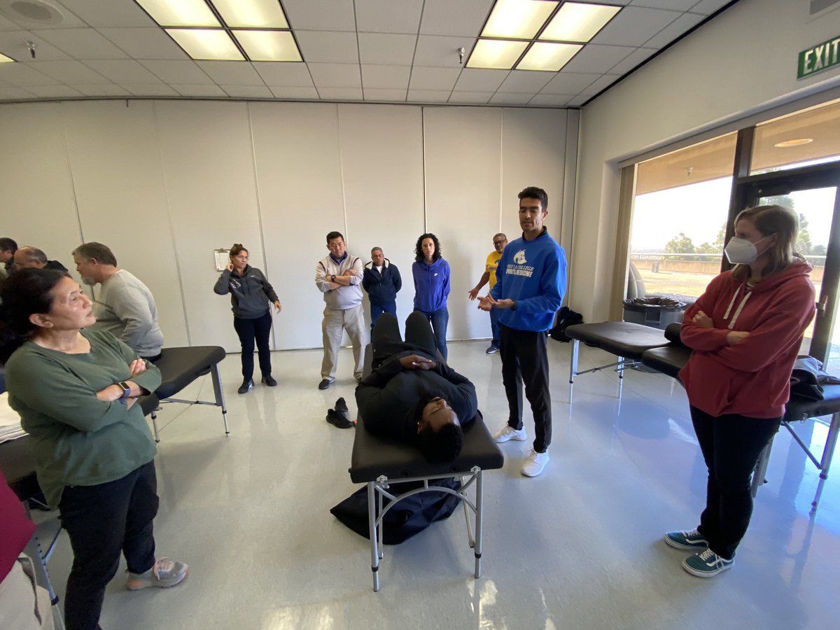 Break-out session during the Western State Conference Athletic Trainers’ Meeting, focusing on utilizing manual therapy for pain management.