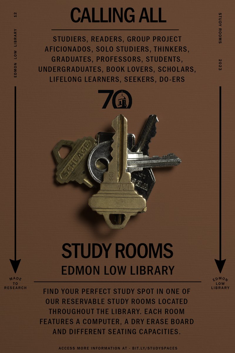 OkStateLibrary's tweet image. #CallingAll your friends to study in the library, bonus points if you reserve and use a study room. #70Services