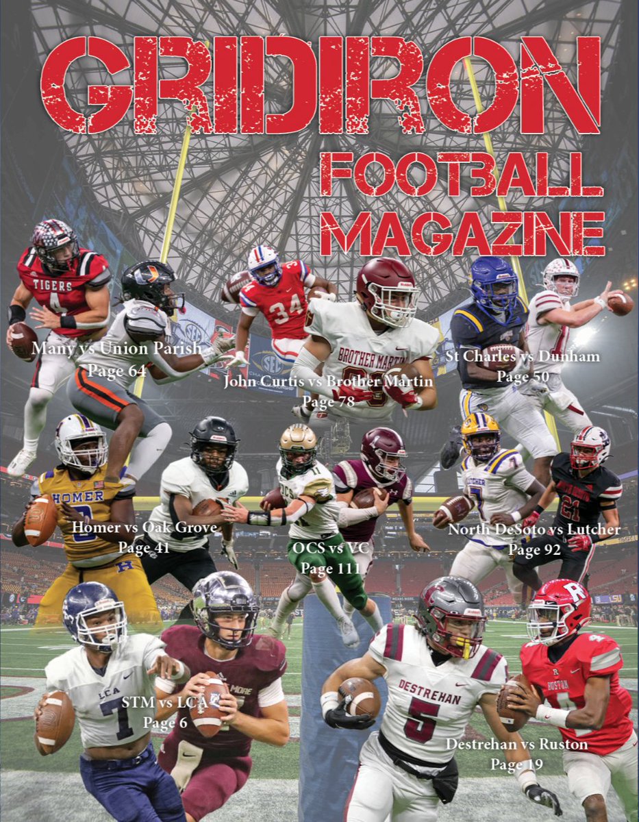 Relive all the great moments from <a href="/LHSAA/">LHSAA</a> incredible state championship game weekend as <a href="/AndyBryson225/">Andy Bryson</a> put together this digital magazine featuring articles by <a href="/JaceLejeune/">Jace LeJeune</a> plus photos from Jason Saucier and <a href="/1billy1/">Billy Metcalf</a> and highlights from <a href="/Tybarros__/">Ty Barros</a> ! 

gridironfootballusa.com/html5_output-1…