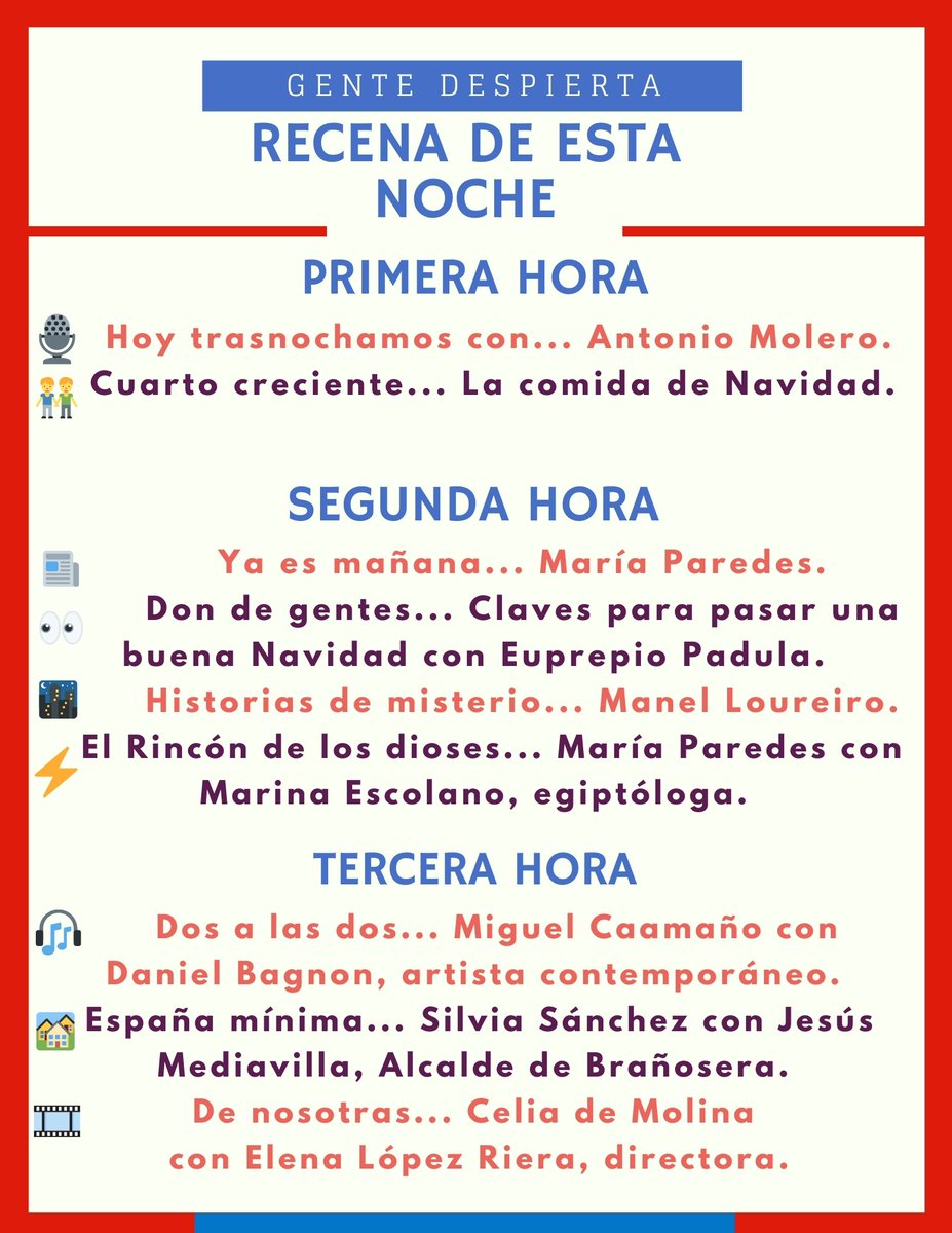 ¡Ya estamos listos para una noche más recenando en Gente Despierta!