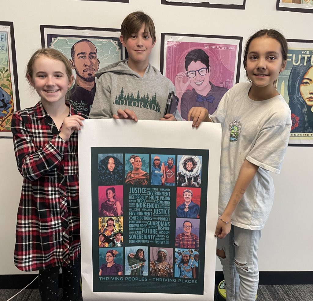 JuliaFliss's tweet photo. What makes a civilization thrive?

What can we learn from indigenous peoples past &amp; present?

How can we invite stewardship &amp; sustainability into our learning space?

What does justice look like in our classroom?

#ThrivingPeopleThrivingPlaces #ClimateActionUS @amplifierart https://t.co/yewZHCLuKv