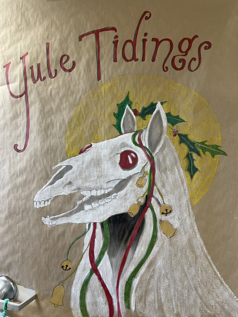 Yuletide greetings from Mari Lwyd!