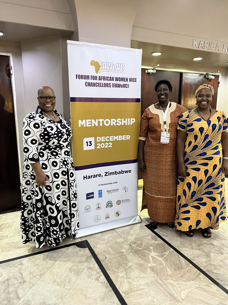 RoseNanyongaCla's tweet photo. So much learning about mentoring and leadership with these women leaders in higher education at the Forum  for Africa Women Vice Chancellors (FAWoVC), in Harare. #mentoring #safeguardpipelines @CIUuga https://t.co/NCV0jRTuTl