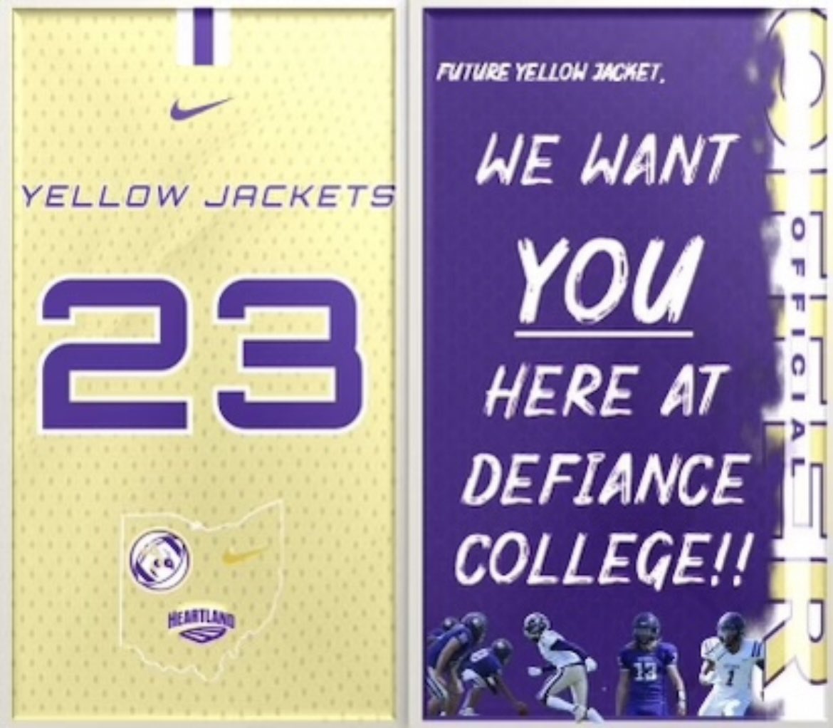 Blessed to receive an offer from Defiance College! @CoachWallaceFB
