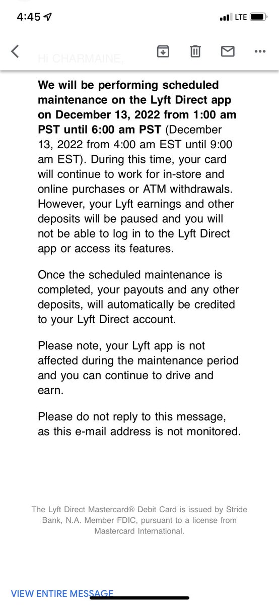 RealvilleS's tweet photo. @scottlynm @lyft This was a Joke https://t.co/vUiN6xWRUA