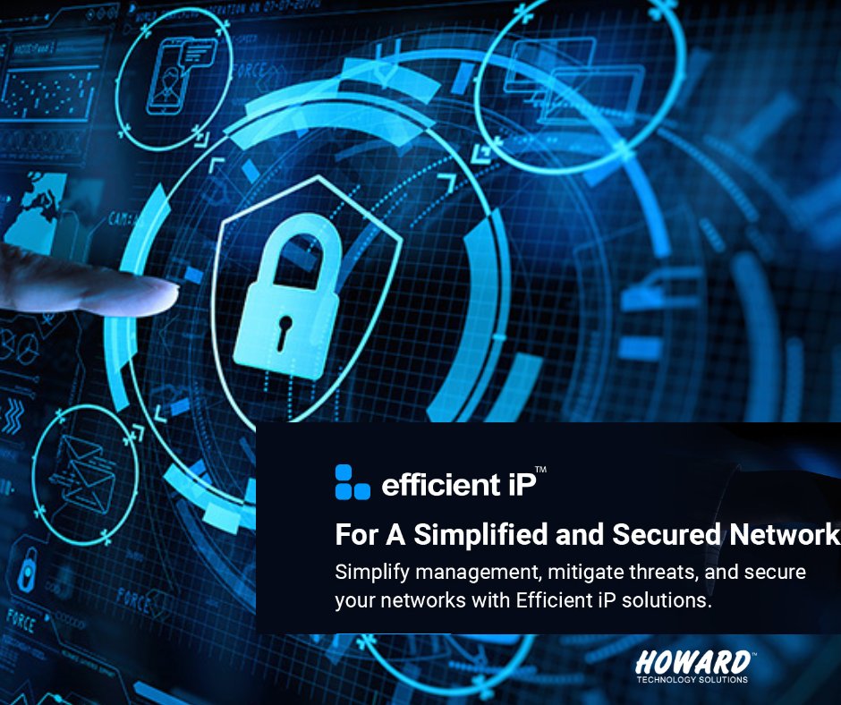 EfficientIP is a network security and automation company specializing in DNS-DHCP-IPAM (DDI). EfficientIP provides hardware, software, and vi... bit.ly/3Vzi6sT

#You #Need #IT #We #Do #IT #Howard #Technology #Solutions #Cutting #Edge #Experience #The #Howard #Advantage