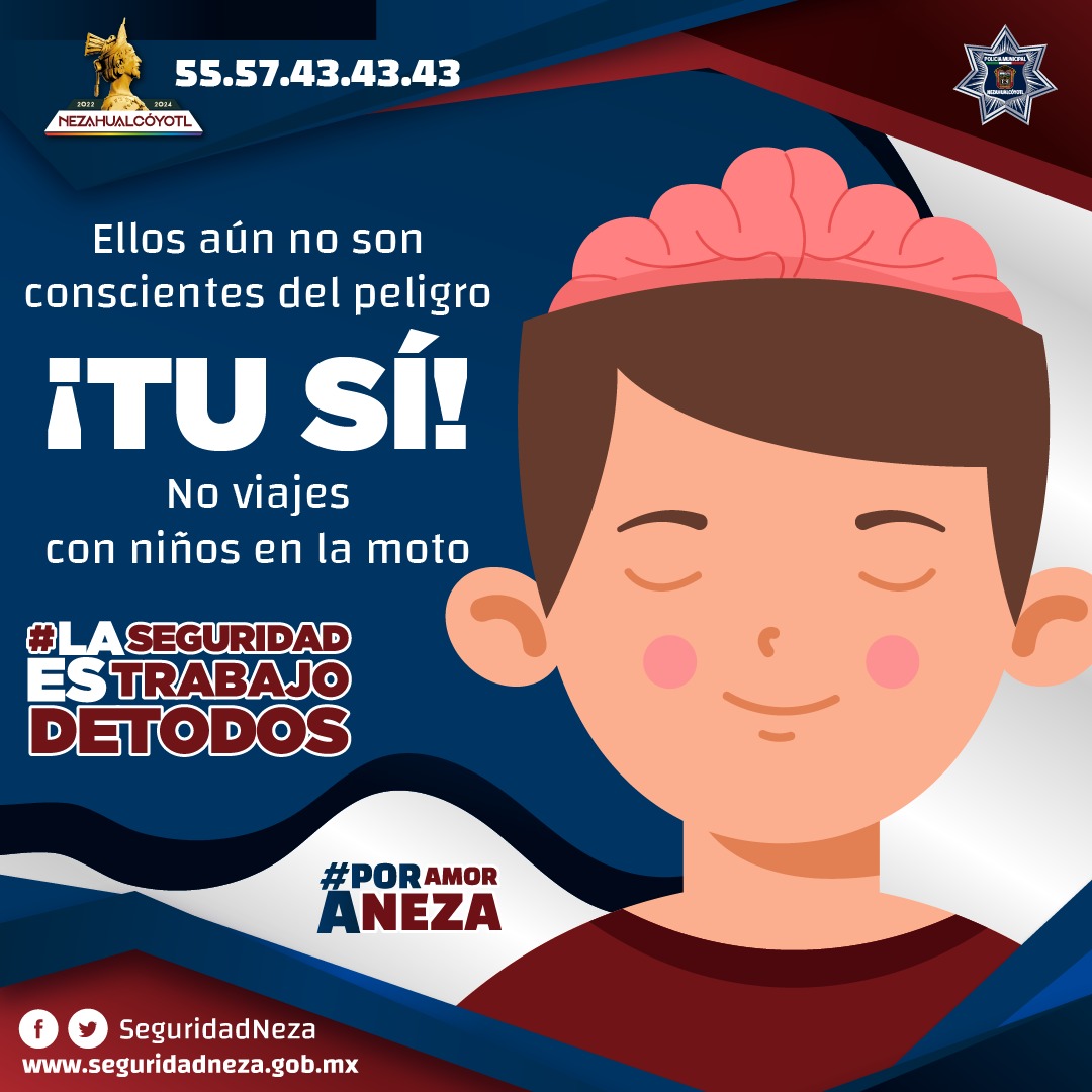 TransitoNeza's tweet photo. 🚫 No arriesgue la vida de tus seres queridos, conduce con precaución y responsabilidad.
#PorAmorANeza
#NezaCapitalMulticultural https://t.co/WNR94xXlZx