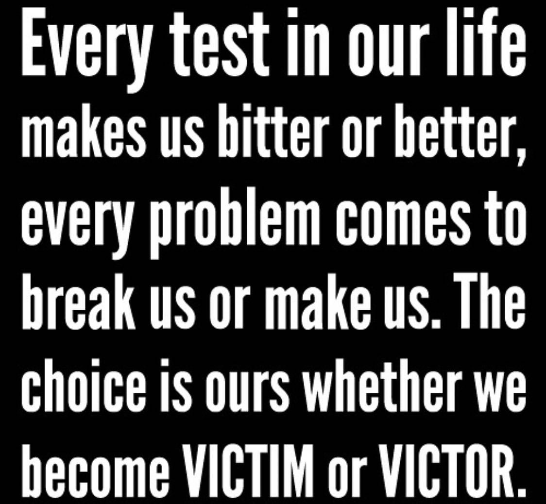 Victim or Victor: the choice is yours!