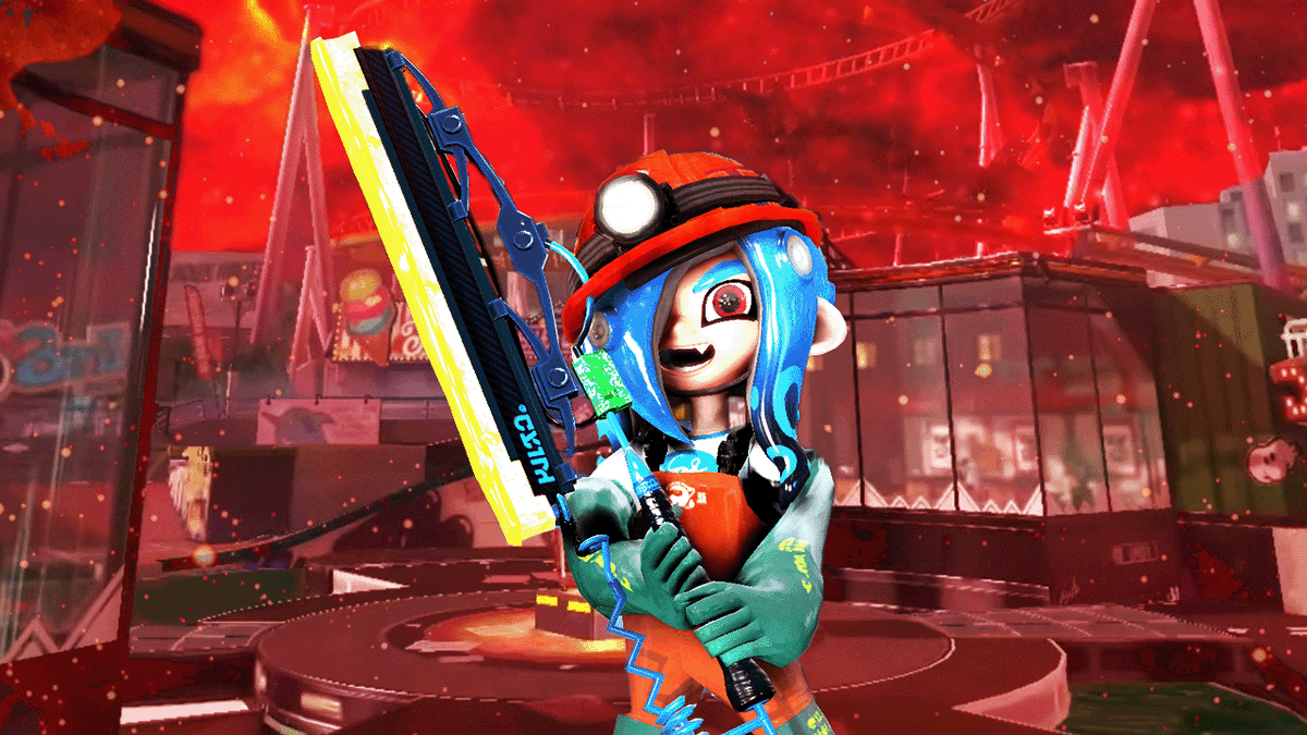 Splatarts_'s tweet photo. just dropped a new splatoon video with @slimyslink 
go watch it or get the bonk https://t.co/Q3obDLLsFJ