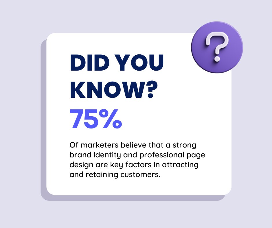 Maindesk_io's tweet photo. According to recent studies, over 75% of marketers believe that a strong brand identity and professional page design are key factors in attracting and retaining customers. Invest in your brand and make a lasting impression with a standout page design. #branding #pagedesign https://t.co/Fhi7xBTukX