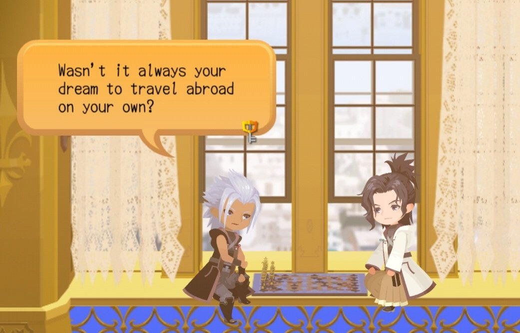 "Wasn't it always your dream to travel abroad on your own?"

#KingdomHearts #KHDR #Xehanort