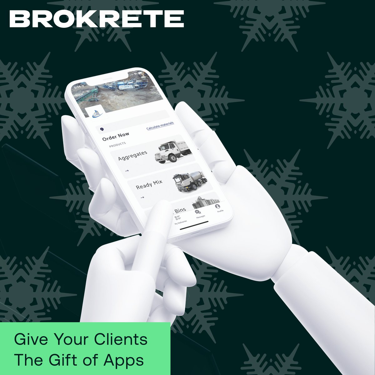 brokreteinc's tweet photo. This holiday season, why not put something extra in your clients’ stockings?

With our apps and portals you can give them the ability to place orders, make payments, view order history, and schedule deliveries - all on their phone!

Visit https://t.co/ufENF62MZ4 to learn more. https://t.co/FI6OHQv2mA