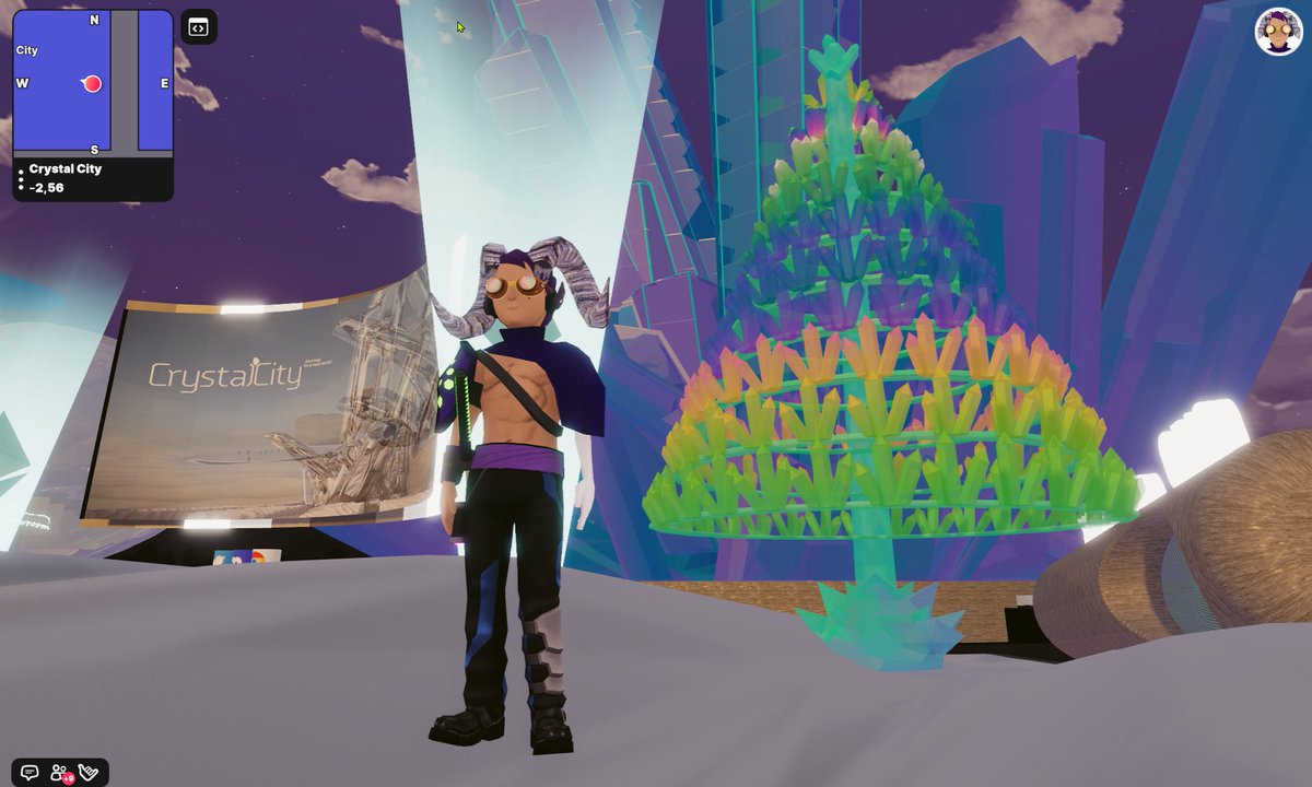 Crystal City in Decentraland tweet media