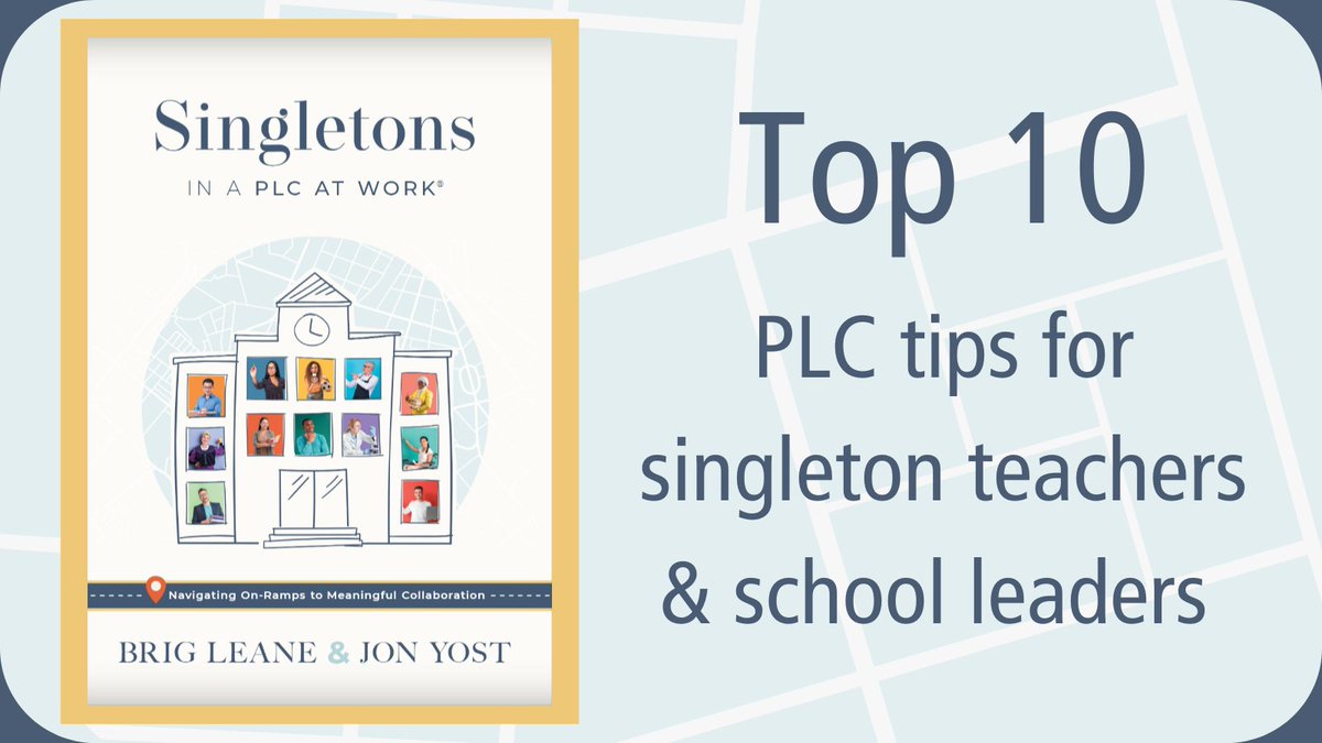 Authors <a href="/BrigLeane/">Brig Leane</a> and <a href="/Jon_Yost/">Jon Yost</a> have compiled a top 🔟 list of PLC tips for singleton teachers &amp; school leaders!

Watch for a new tip each day for the next 🔟 days, and check out their book, Singletons in a PLC at Work®. 

bit.ly/3hu1iVH #PLCatWork #schoolimprovement