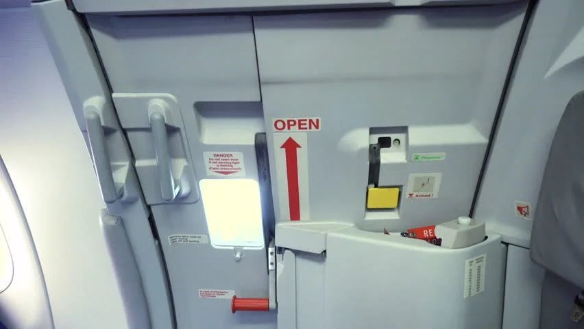 twoguysonaplane's tweet photo. pax be like, “is this the bathroom?” https://t.co/qF65Trj0Ki