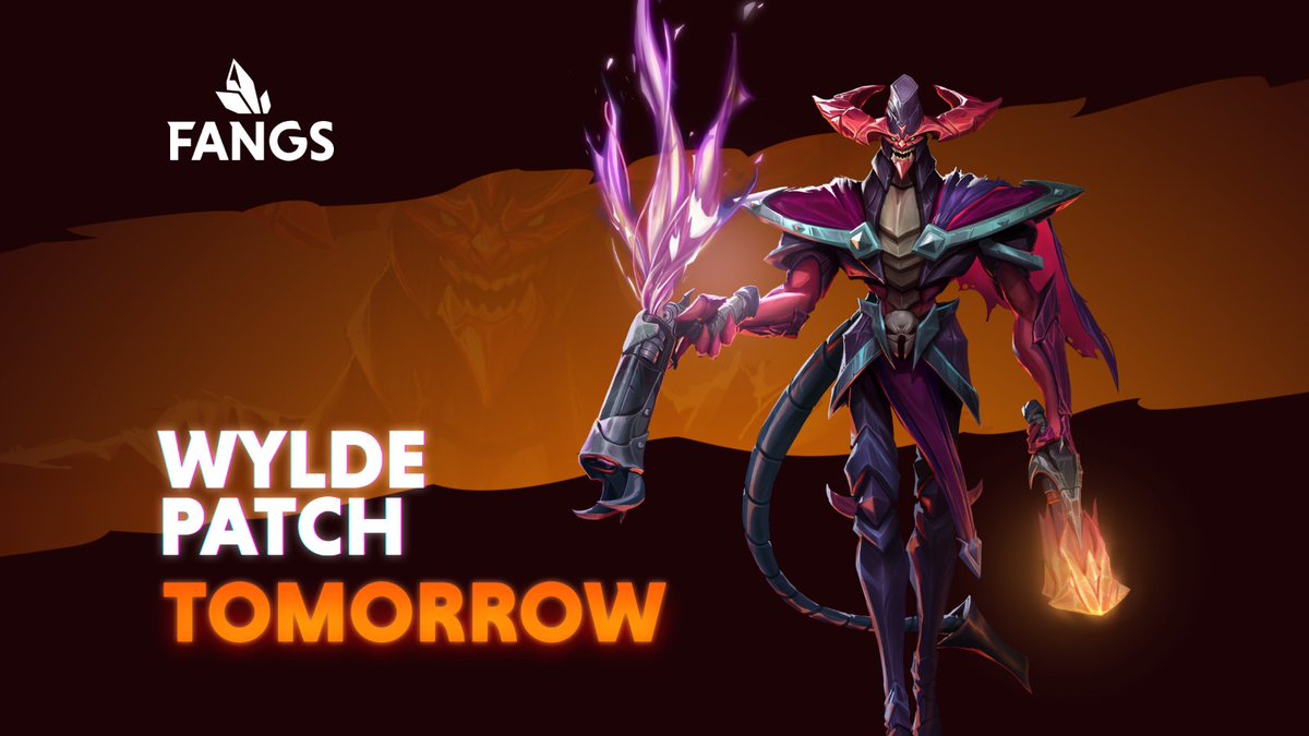 ‼️TOMORROW IS GOING TO BE WYLDE‼️

Get your cowboy hats ready🤠
#Fangs #playFangs #earlyaccess